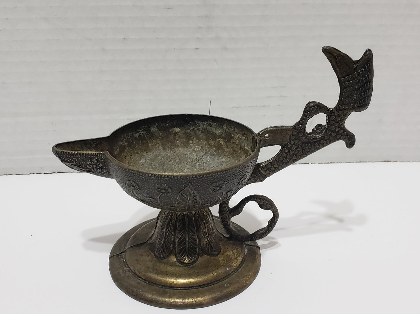Antique Brass Oil Lamp/Incense Holder/Decanter/Candle Holder - 1950s