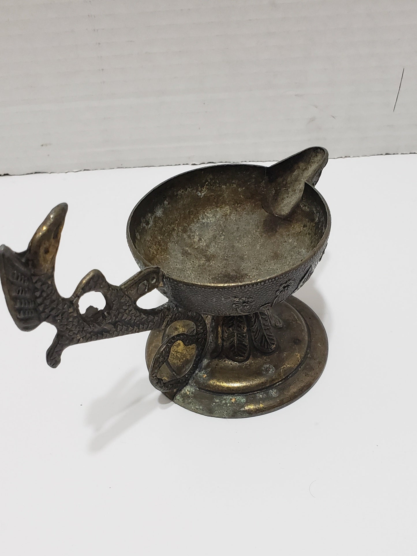 Antique Brass Oil Lamp/Incense Holder/Decanter/Candle Holder - 1950s