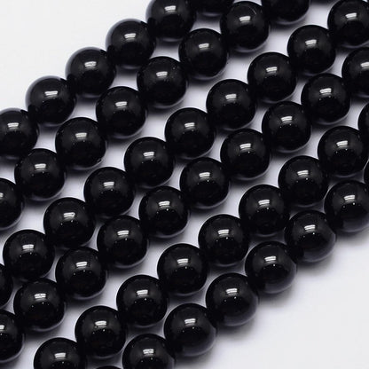 Black Tourmaline Gemstone Beads