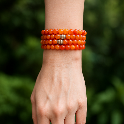 Carnelian Gemstone Bracelet