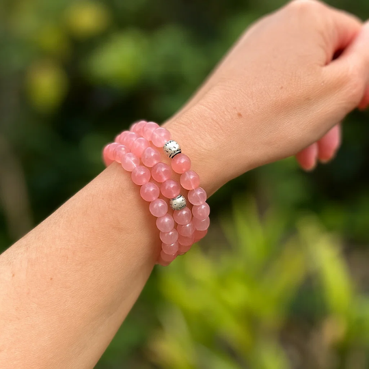Cherry Quartz Gemstone Bracelet